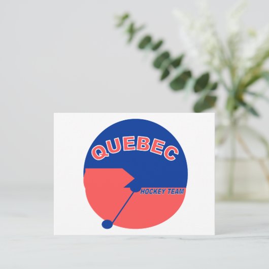 Quebec Hockey Team Briefkaart (Staand voorkant)