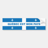 QUÉBEC IS MIJN LAND BUMPERSTICKER (Voorkant)