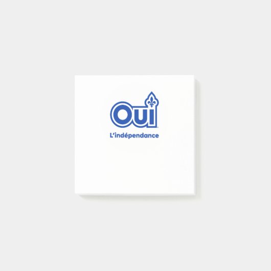 QUEBEC JA POST-IT® NOTES (Voorkant)