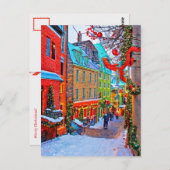 Quebec Kerstmis Briefkaart (Voorkant / Achterkant)