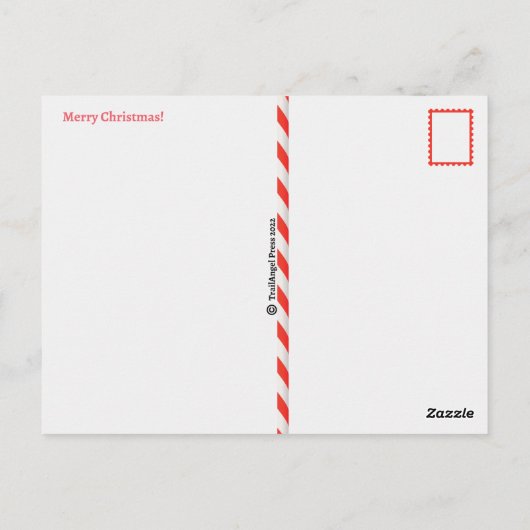 Quebec Kerstmis Briefkaart (Achterkant)