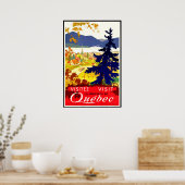 Quebec, landschap, Canada, natuur, oldtimers Poster (Keuken)