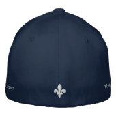 Quebec Libre Fleur de Lis Symbool Personaliseer he Geborduurde Pet (Achterkant)