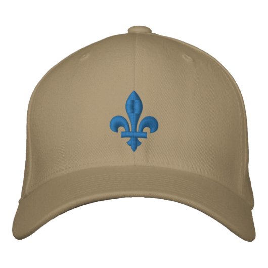 Quebec Libre Fleur de Lis Symbool van de Franse Cu Geborduurde Pet (Voorkant)