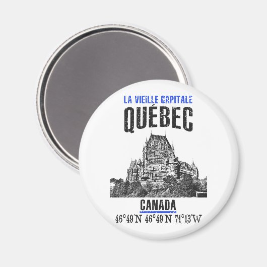 Québec Magneet (Voorkant / Achterkant)