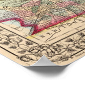 Quebec Map door Mitchell Poster (Hoek)