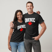 Quebec Maple Leaf Canada Canadian Flag Pride Ragla T-shirt (Unisex)