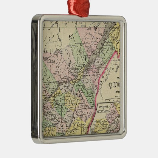 Quebec Metalen Ornament (Rechts)