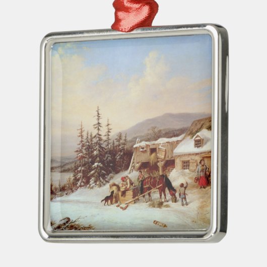 Quebec Metalen Ornament (Links)