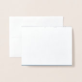 Québec Motif Fleur de lys française encre argentée Folie Kaarten (Voorkant met envelop)