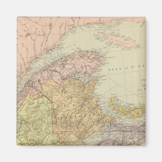 Quebec, New Brunswick, Nova Scotia Magneet (Voorkant)