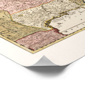 Quebec/Nouvelle-France — middeleeuwse Franse kaart Poster (Hoek)