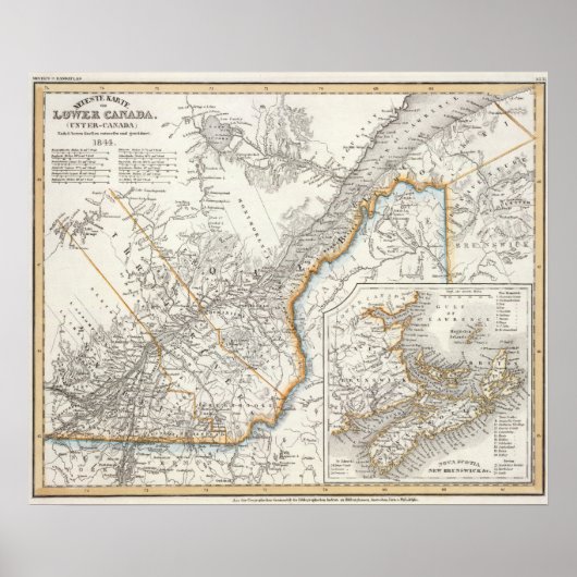 Quebec, Nova Scotia, New Brunswick Poster (Voorkant)