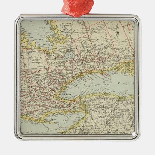 Quebec, Ontario, Canada Metalen Ornament (Voorkant)