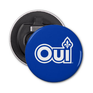 Quebec OUI Button Flesopener