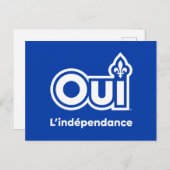 Quebec OUI Onafhankelijkheid Briefkaart (Voorkant / Achterkant)