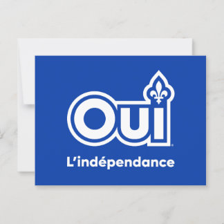 Quebec OUI Onafhankelijkheid Briefkaart