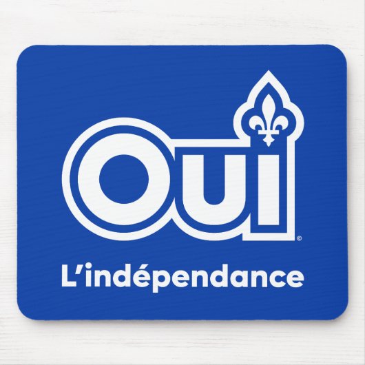 Quebec OUI Onafhankelijkheid Muismat (Voorkant)