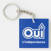 Quebec OUI Onafhankelijkheid Sleutelhanger (Voorkant)