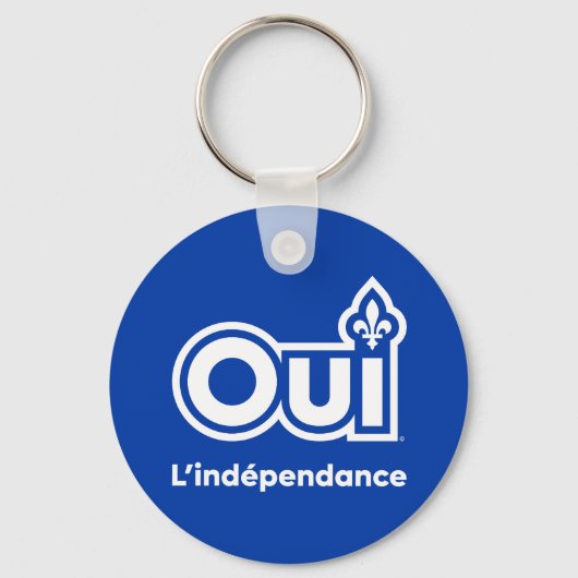 Quebec OUI Onafhankelijkheid Sleutelhanger (Voorkant)