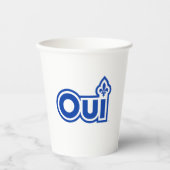 Quebec OUI Papieren Bekers (Voorkant)