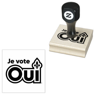 Québec OUI Rubberstempel