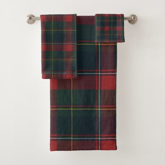 Quebec Provinciaal Tartan Bad Handdoek (Insitu)