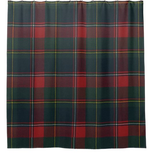 Quebec Provinciaal Tartan Douchegordijn (Voorkant)