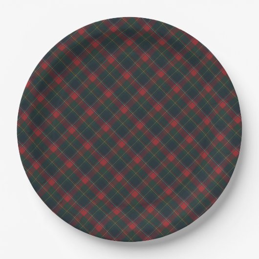 Quebec Provinciale Tartan Papieren Bordje (Voorkant)
