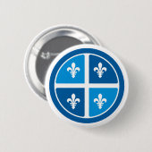 Quebec, provincie La Belle Ronde Button 5,7 Cm (Voorkant /achterkant)