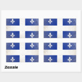 Quebec Rechthoekige Sticker (Vel)
