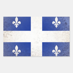 Quebec Rechthoekige Sticker