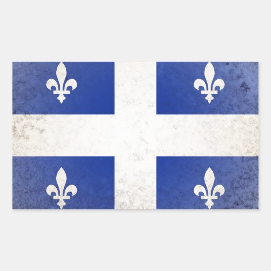 Quebec Rechthoekige Sticker (Voorkant)