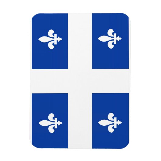 quebec - regio canada - vlag magneet (Verticaal)