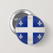 Quebec Ronde Button 5,7 Cm (Voorkant /achterkant)