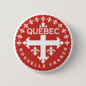 Québec Ronde Button 5,7 Cm (Voorkant)