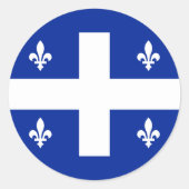 quebec ronde sticker (Voorkant)