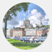 Quebec Ronde Sticker (Voorkant)