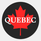QUEBEC RONDE STICKER (Voorkant)