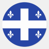 quebec ronde sticker (Voorkant)