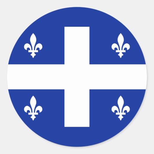 quebec ronde sticker (Voorkant)