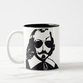 Québec Samuel Chamclear Hipster lunettes aviateur Tweekleurige Koffiemok