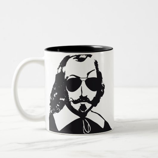 Québec Samuel Champlain Hipster pilotenbril Tweekleurige Koffiemok (Links)