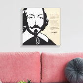 Québec Samuel de ChamPlain 1608 Citation Français Canvas Afdruk (Insitu (Woonkamer))