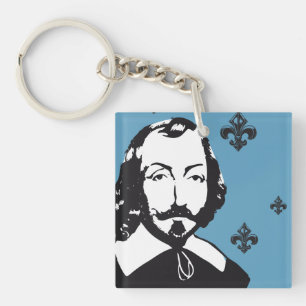 Québec Samuel de Champlain 1608 Handtekening Neder Sleutelhanger