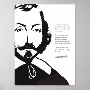 Québec Samuel de Champlain 1608 Nieuw-Frankrijk Poster