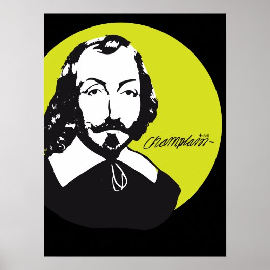 Québec Samuel de Champlain 1608 Nieuw-Frankrijk Poster (Voorkant)