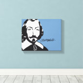 Québec Samuel de ChamPlain 1608 Signature Français Canvas Afdruk (Insitu (Houten vloer))
