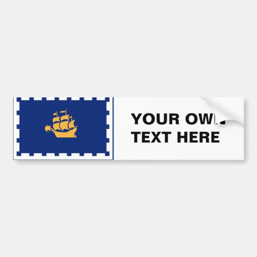 QUEBEC-STAD BUMPERSTICKER (Voorkant)