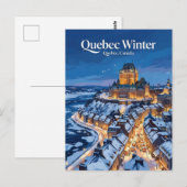 Quebec Stad Canada Briefkaart (Voorkant / Achterkant)